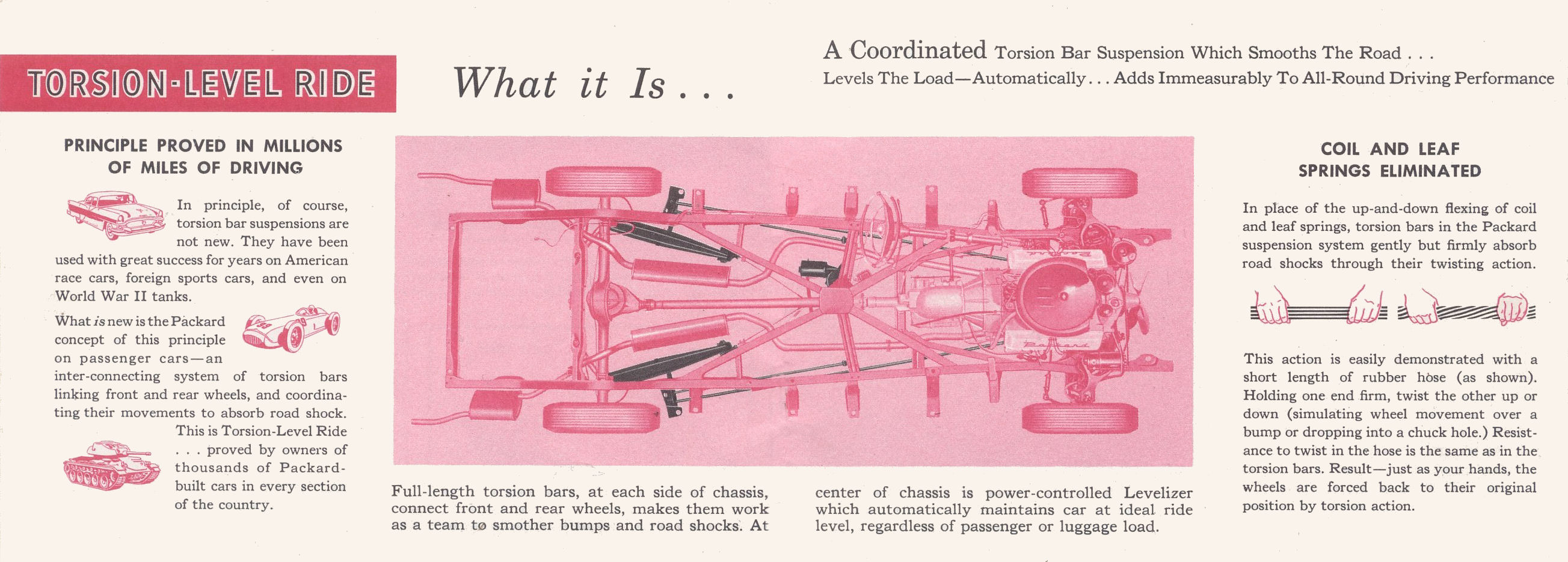 1956 Packard Torsion Ride Brochure Page 3